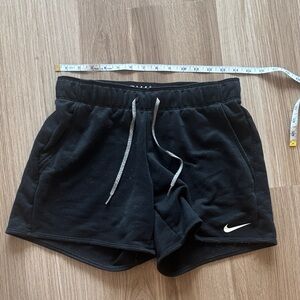 Nike Black Women's Athletic Shorts with Contrast Drawstring